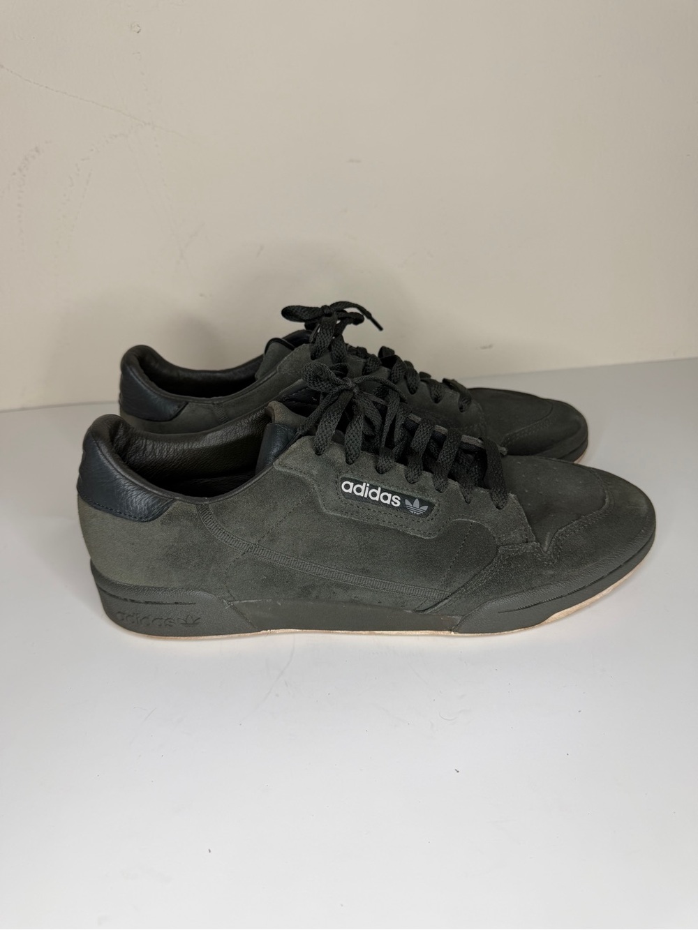 Adidas Continental 80 Shoes Green Suede EE5364 Sneakers Men’s Size 11 Athletic